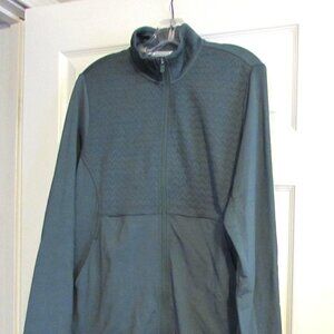 NWT ADIDAS Women's Fleece Jacket  Green Oxide Size L